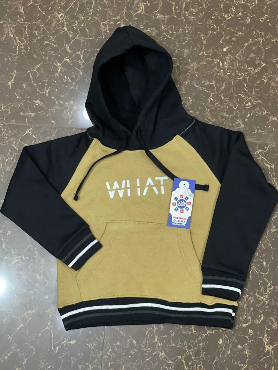 WHAT Kids Hoody | 100% Cotton | 10 Colors | Ages 2-10