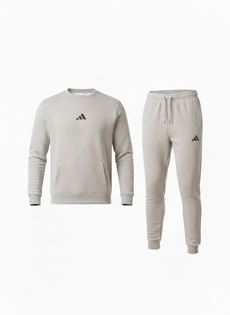 Elevate Your Casual Comfort | Premium Tracksuit (Grey & Black)