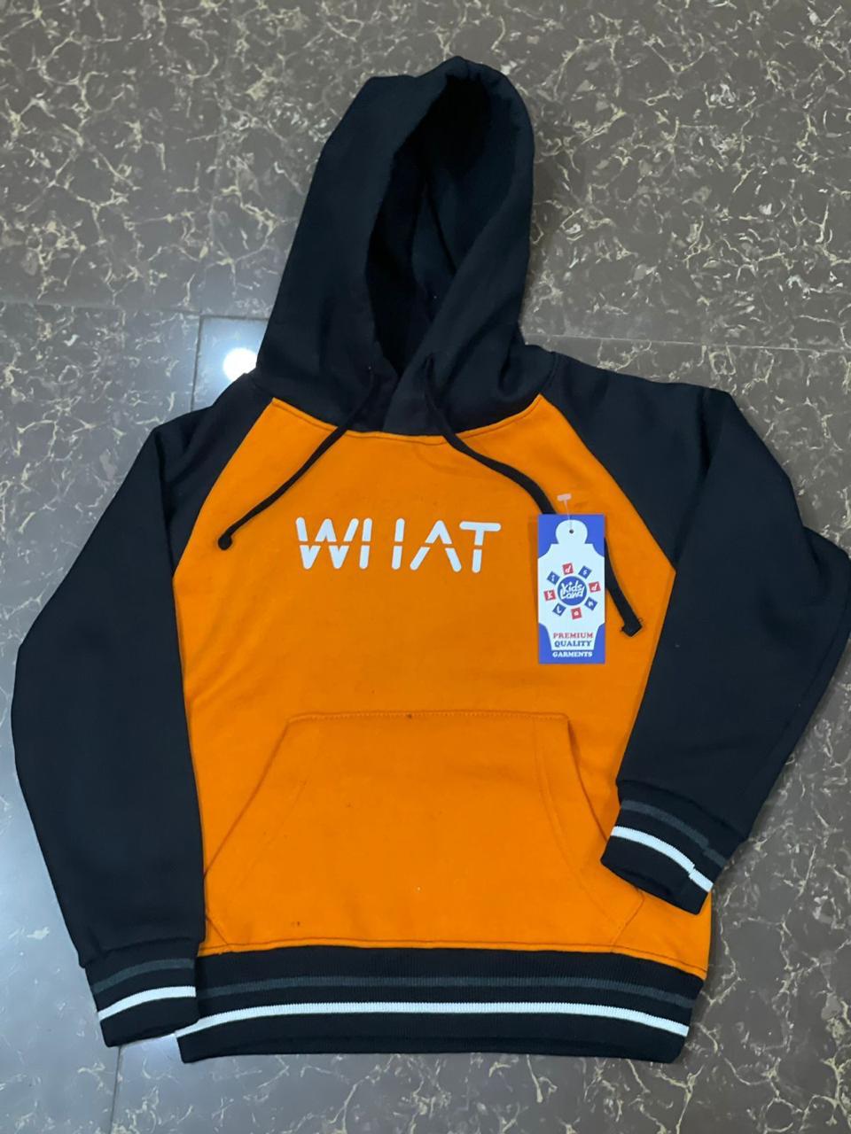 WHAT Kids Hoody | 100% Cotton | 10 Colors | Ages 2-10