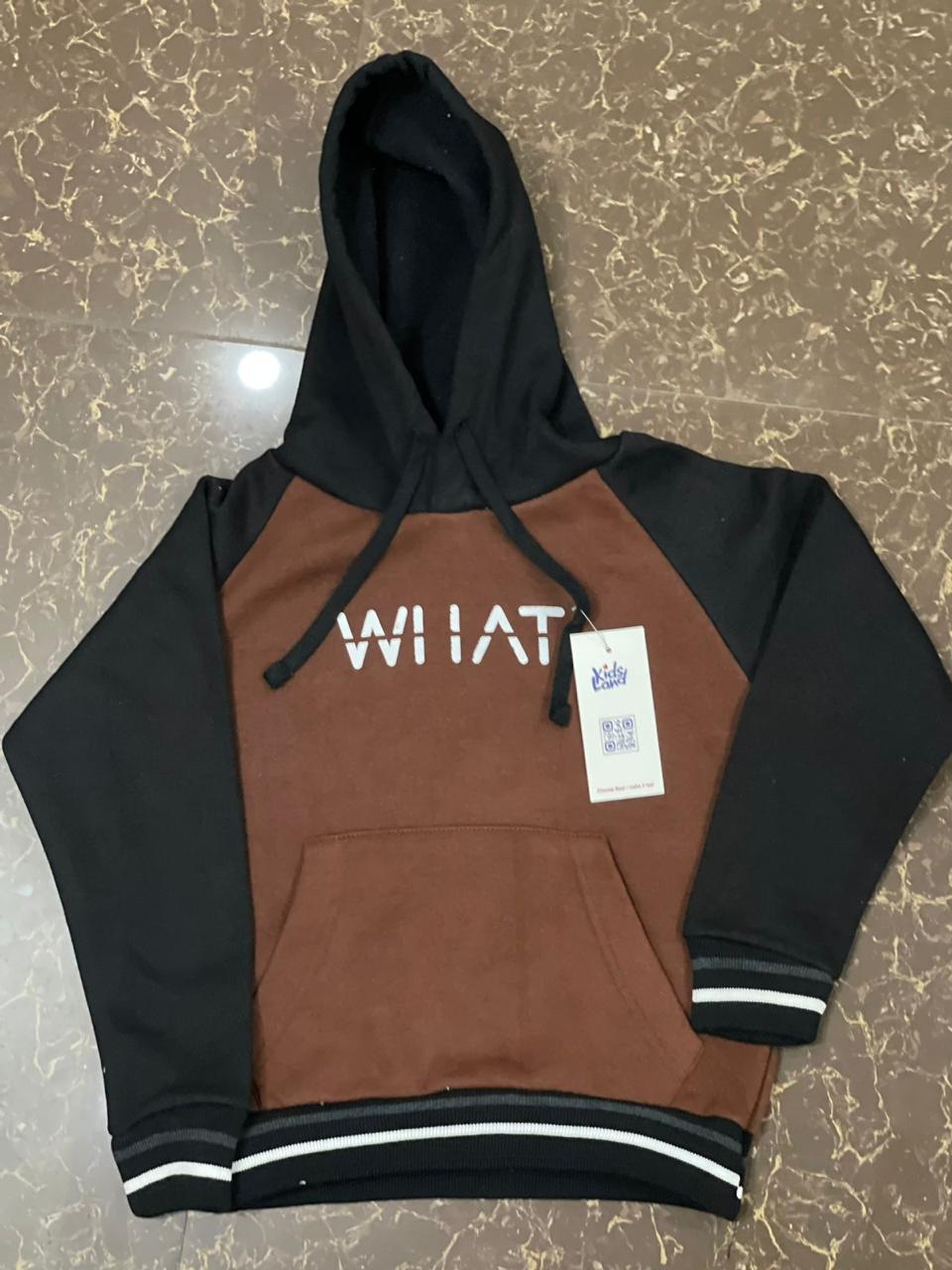 WHAT Kids Hoody | 100% Cotton | 10 Colors | Ages 2-10