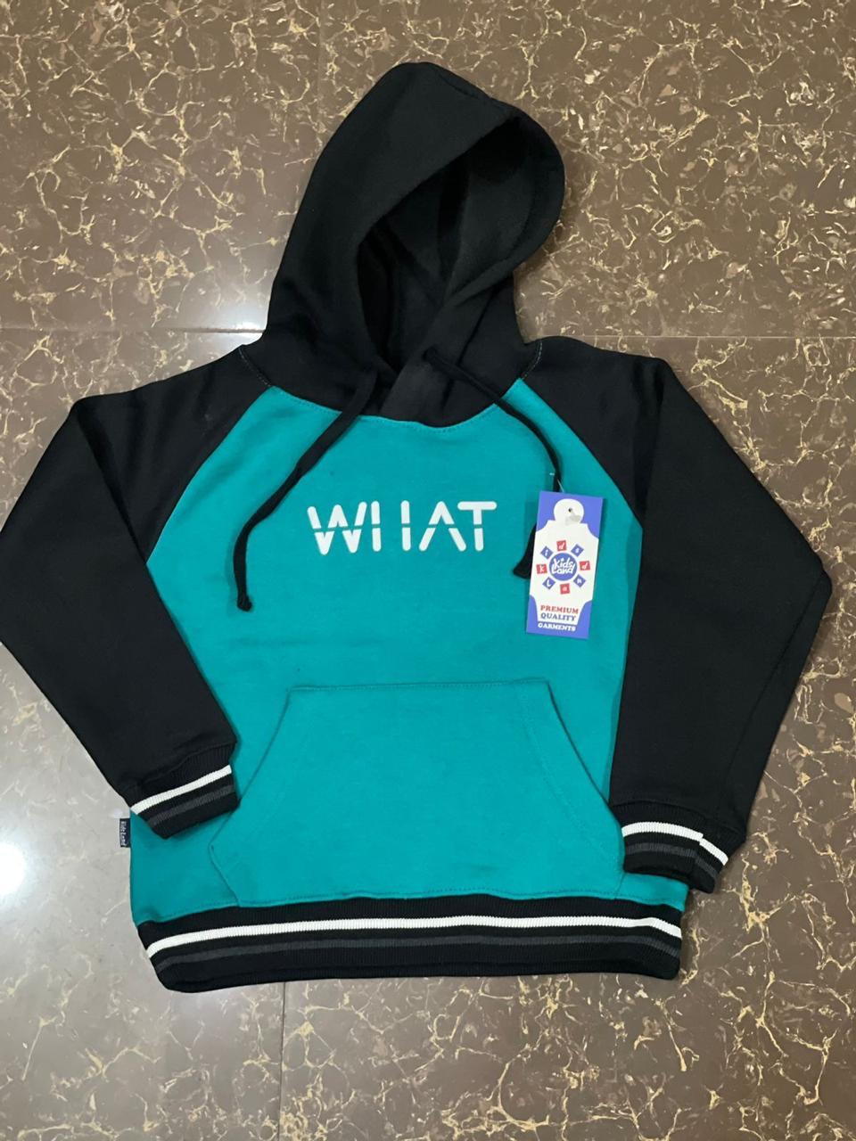 WHAT Kids Hoody | 100% Cotton | 10 Colors | Ages 2-10