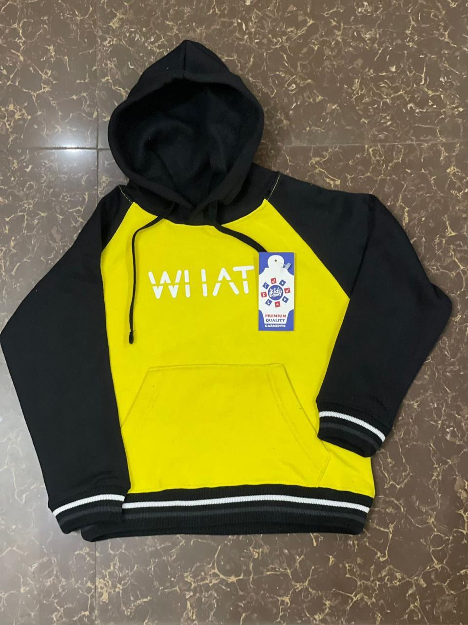 WHAT Kids Hoody | 100% Cotton | 10 Colors | Ages 2-10