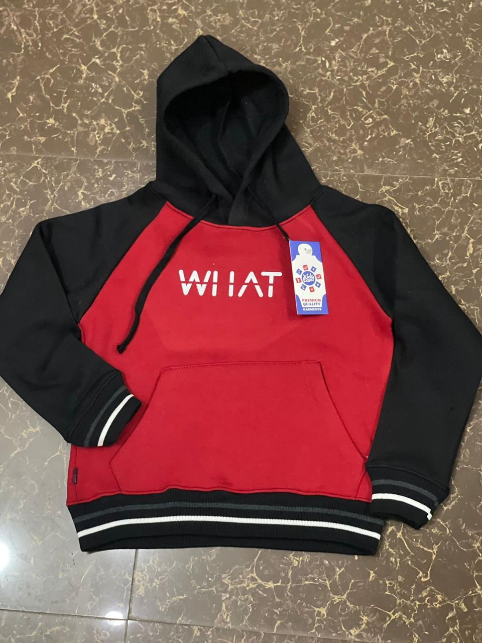 WHAT Kids Hoody | 100% Cotton | 10 Colors | Ages 2-10